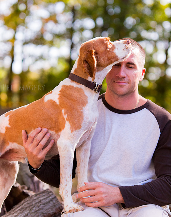arnie on dads lap brittany spaniel, pet imagery, best pet photography, kaplan